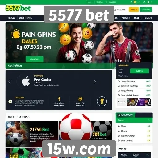 Exploração das funcionalidades do site 5577 bet